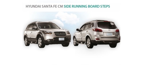 AUTOGRAND Side Running Board Steps for Hyundai Santa Fe CM 2006 -11 MNR